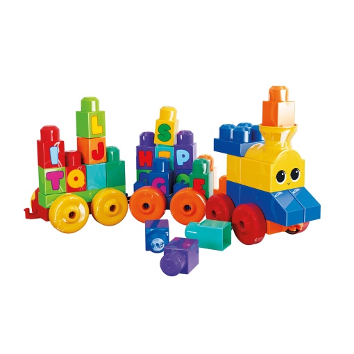 Mega Bloks 50 peças comboio musical ABC MATTEL