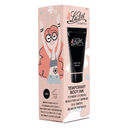 Tinta para tatuagens temporárias preto LADOT COSMETICS