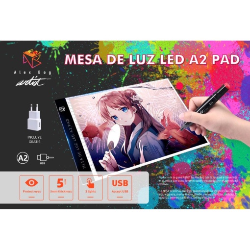 Mesa de luz LED A2 Pad Artist by Alex Bog