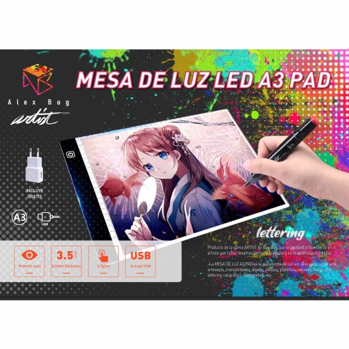 Mesa de luz LED A3 Pad Artist by Alex Bog
