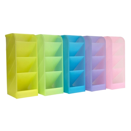 Organizador de secretária 4 divisórias 20x9cm Alex Bog sortido