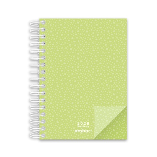 Agenda diária A5 2026 espiral AMBAR Look sortido