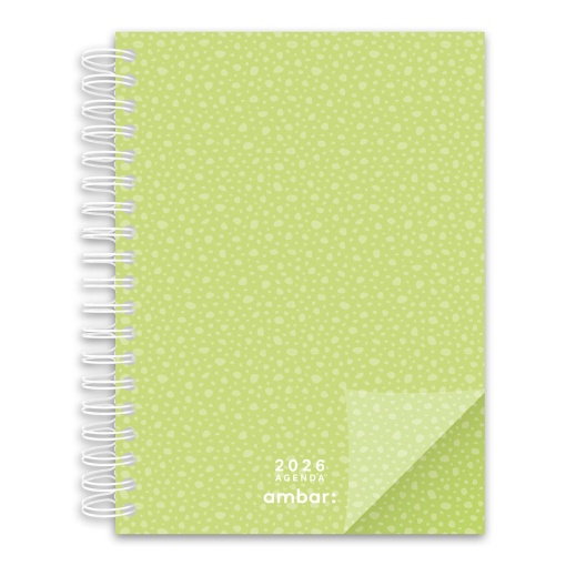 Agenda semanal A4 2026 espiral AMBAR Look sortido
