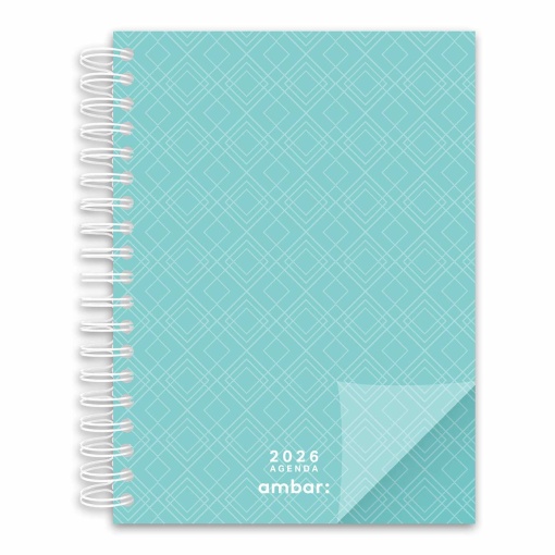 Agenda semanal A4 2026 espiral AMBAR Look sortido