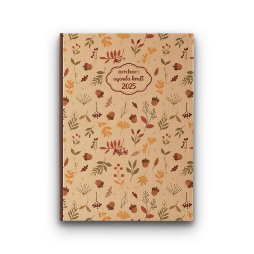 Agenda diária A5 2026 AMBAR Graphic Kraft sortido