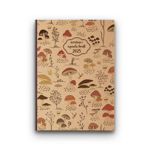 Agenda diária A5 2026 AMBAR Graphic Kraft sortido