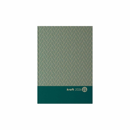 Agenda diária A6 2026 AMBAR Kraft sortido