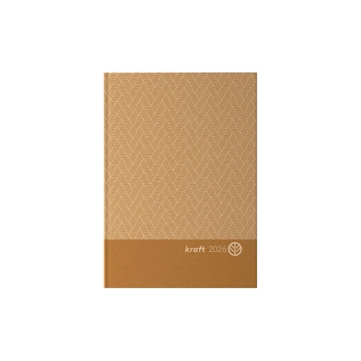 Agenda diária A6 2026 AMBAR Kraft sortido