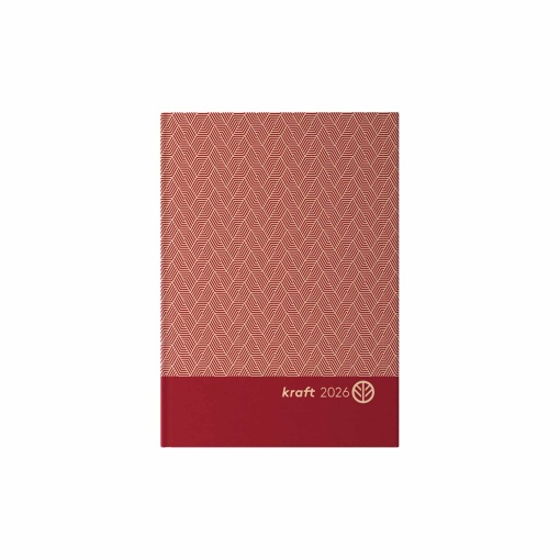 Agenda diária A6 2026 AMBAR Kraft sortido