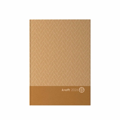 Agenda diária A5 2026 AMBAR Kraft sortido