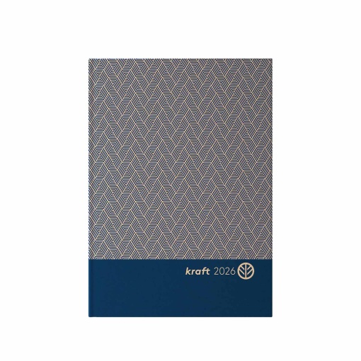 Agenda diária A5 2026 AMBAR Kraft sortido