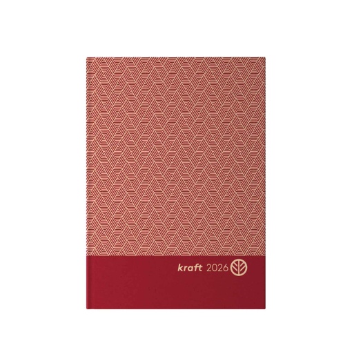Agenda diária A5 2026 AMBAR Kraft sortido