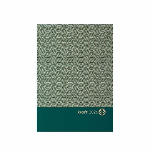 Agenda diária A5 2026 AMBAR Kraft sortido