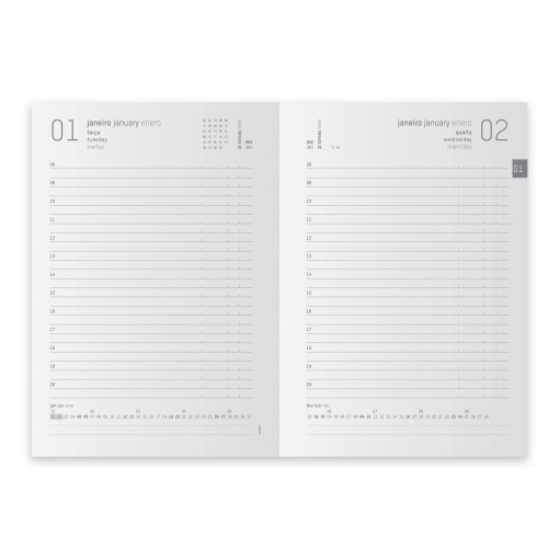 Agenda diária A5 2026 AMBAR Pop sortido