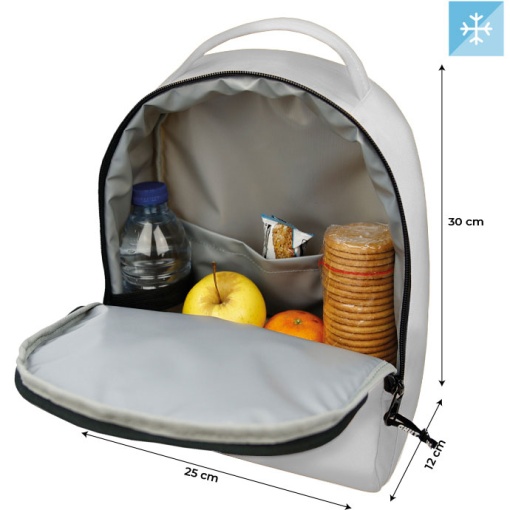Mochila térmica GHUTS BREAK silver grey 30x25x12cm