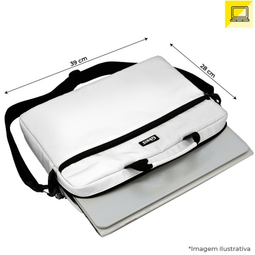 Mala de tiracolo para portátil 14" GHUTS Silver Grey 2025 39x28x5cm