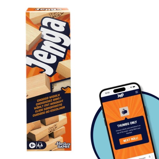 Jenga Clássico com dado digital HASBRO GAMES