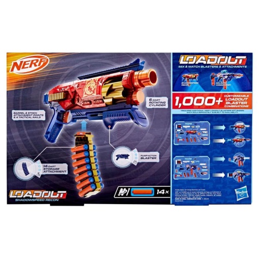 NERF Loadout Shadowspeed Recon Blaster HASBRO
