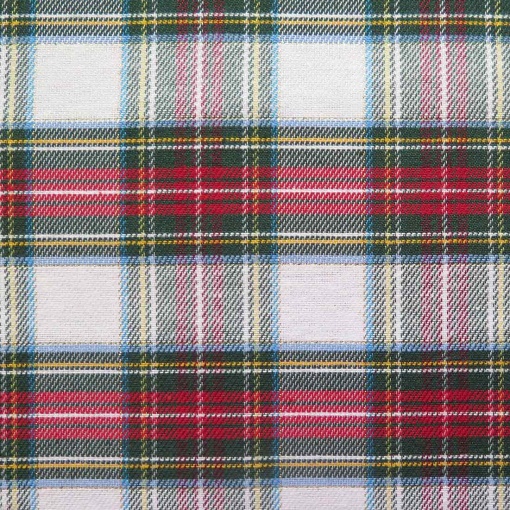 Tecido xadrez com lurex verde/branco/vermelho 1x2,80m