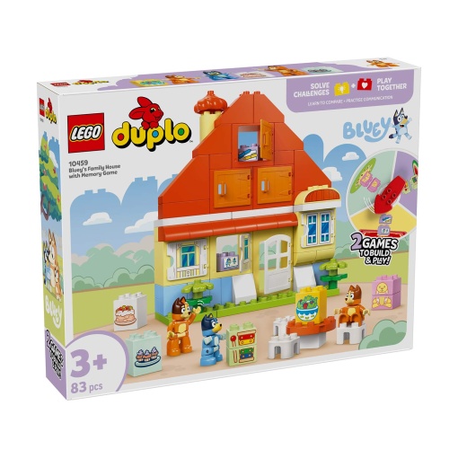 LEGO Duplo casa da família da Bluey com jogo de memória 10459