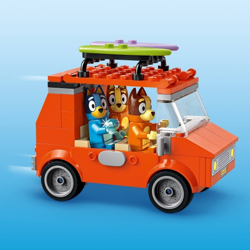 LEGO Bluey viagem de carro à praia com a Bluey e a família 11202