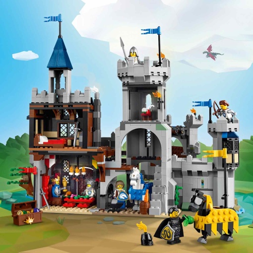 LEGO Creator 3-In-1 castelo medieval com cavaleiro e cavalo 31168