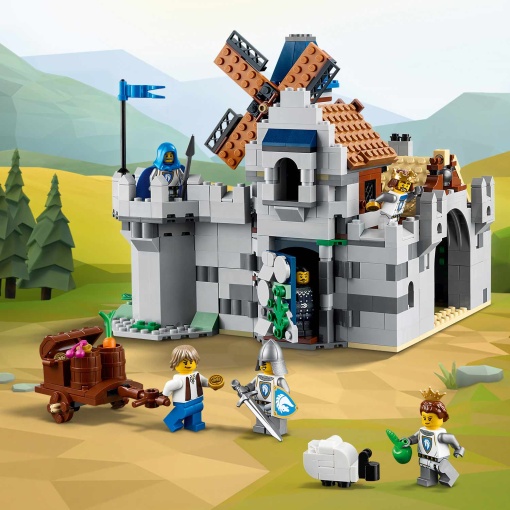 LEGO Creator 3-In-1 castelo medieval com cavaleiro e cavalo 31168