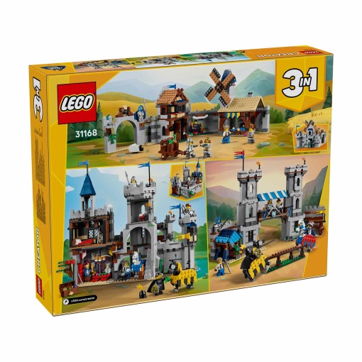 LEGO Creator 3-In-1 castelo medieval com cavaleiro e cavalo 31168