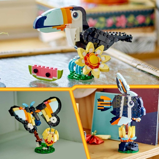 LEGO Creator 3-In-1 animais selvagens: tucano tropical 31173