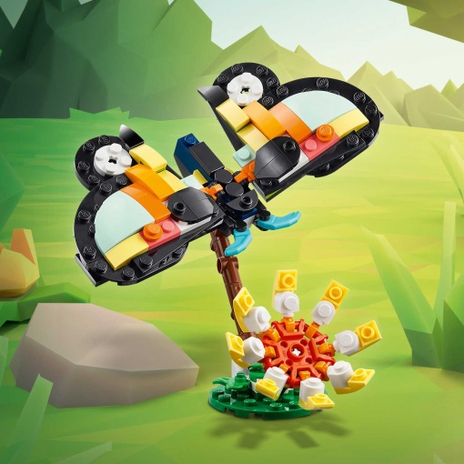 LEGO Creator 3-In-1 animais selvagens: tucano tropical 31173
