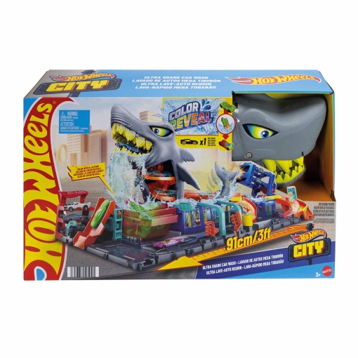 HOT WHEELS pista túnel de lavagem do tubarão MATTEL