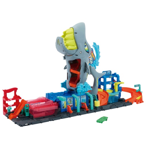 HOT WHEELS pista túnel de lavagem do tubarão MATTEL
