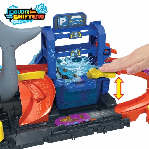 HOT WHEELS pista túnel de lavagem do tubarão MATTEL