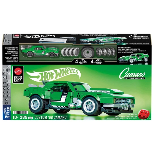 HOT WHEELS Speed Custom '68 Camaro 289 peças Mattel Brick Shop