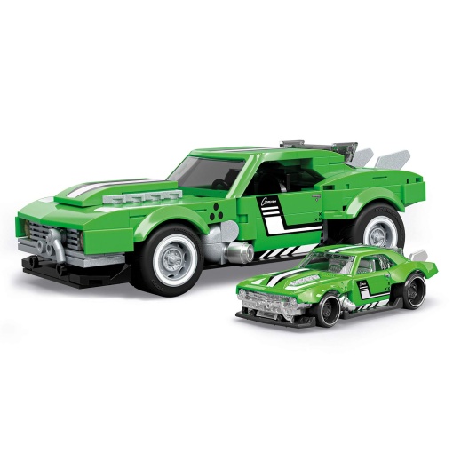 HOT WHEELS Speed Custom '68 Camaro 289 peças Mattel Brick Shop