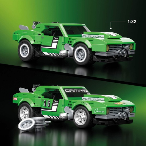 HOT WHEELS Speed Custom '68 Camaro 289 peças Mattel Brick Shop