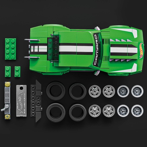 HOT WHEELS Speed Custom '68 Camaro 289 peças Mattel Brick Shop