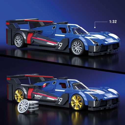 HOT WHEELS Speed Cadillac Project GTP Hypercar 236 peças Mattel Brick Shop