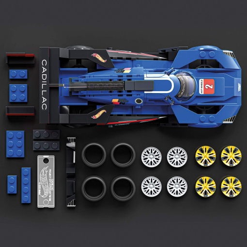HOT WHEELS Speed Cadillac Project GTP Hypercar 236 peças Mattel Brick Shop