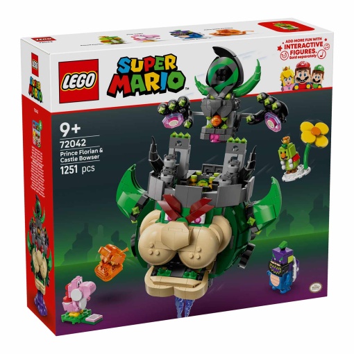 LEGO Super Mario - príncipe Florian e Bowser castelo 72042