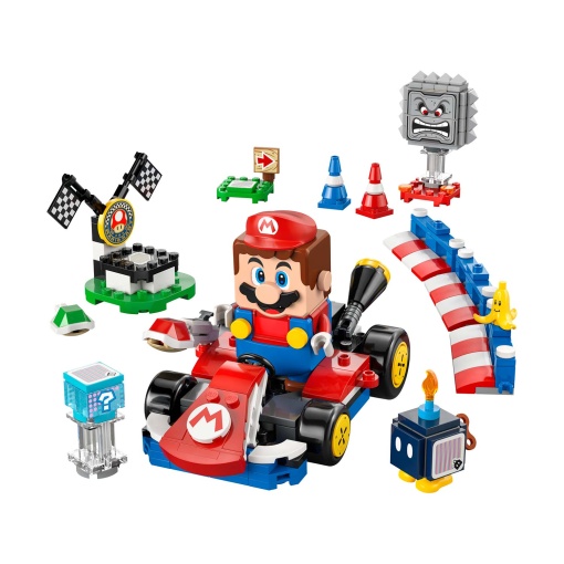 LEGO Super Mario Kart - LEGO Mario interativo e kart padrão 72043