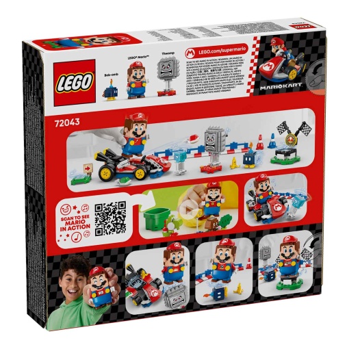 LEGO Super Mario Kart - LEGO Mario interativo e kart padrão 72043