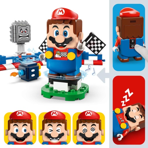 LEGO Super Mario Kart - LEGO Mario interativo e kart padrão 72043