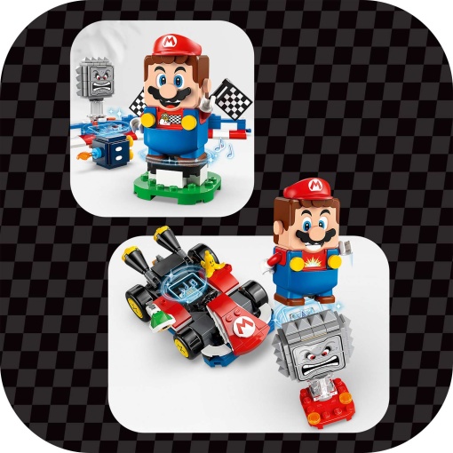 LEGO Super Mario Kart - LEGO Mario interativo e kart padrão 72043