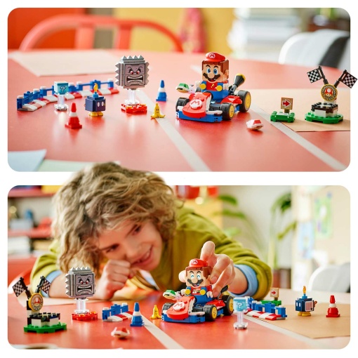LEGO Super Mario Kart - LEGO Mario interativo e kart padrão 72043
