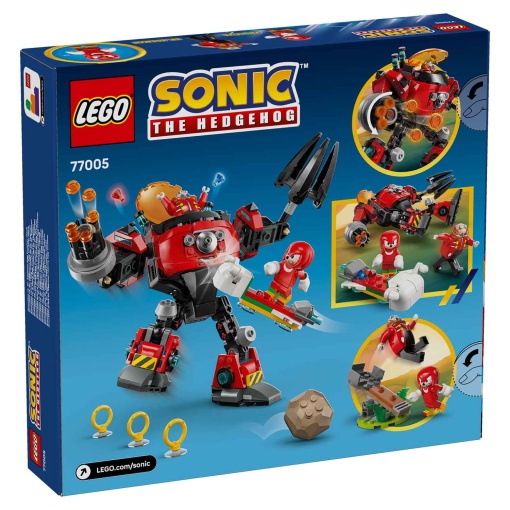 LEGO Sonic The Hedgehog Knuckles contra robô Egg Crusher do Dr. Eggman 77005