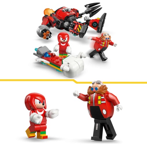 LEGO Sonic The Hedgehog Knuckles contra robô Egg Crusher do Dr. Eggman 77005