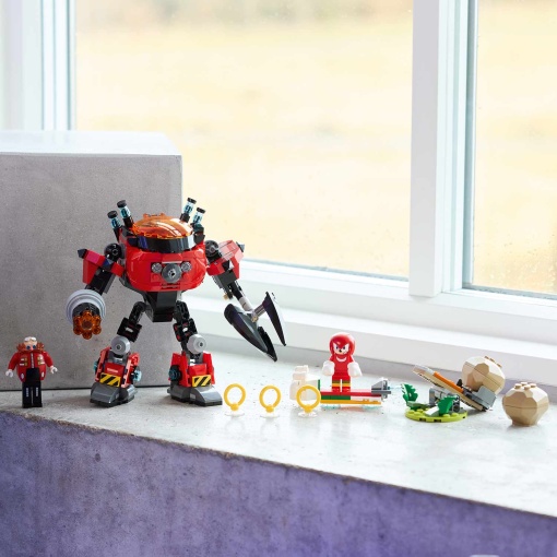 LEGO Sonic The Hedgehog Knuckles contra robô Egg Crusher do Dr. Eggman 77005