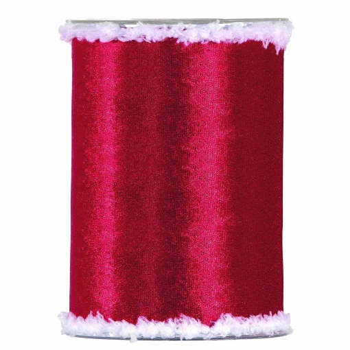 Fita de veludo MP Red Fur Edges 140mmx10m vermelho 4419