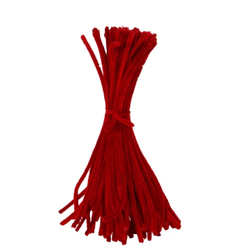 Chenille 5mmx30cm MP Columbus vermelho 08 (50 unidades)